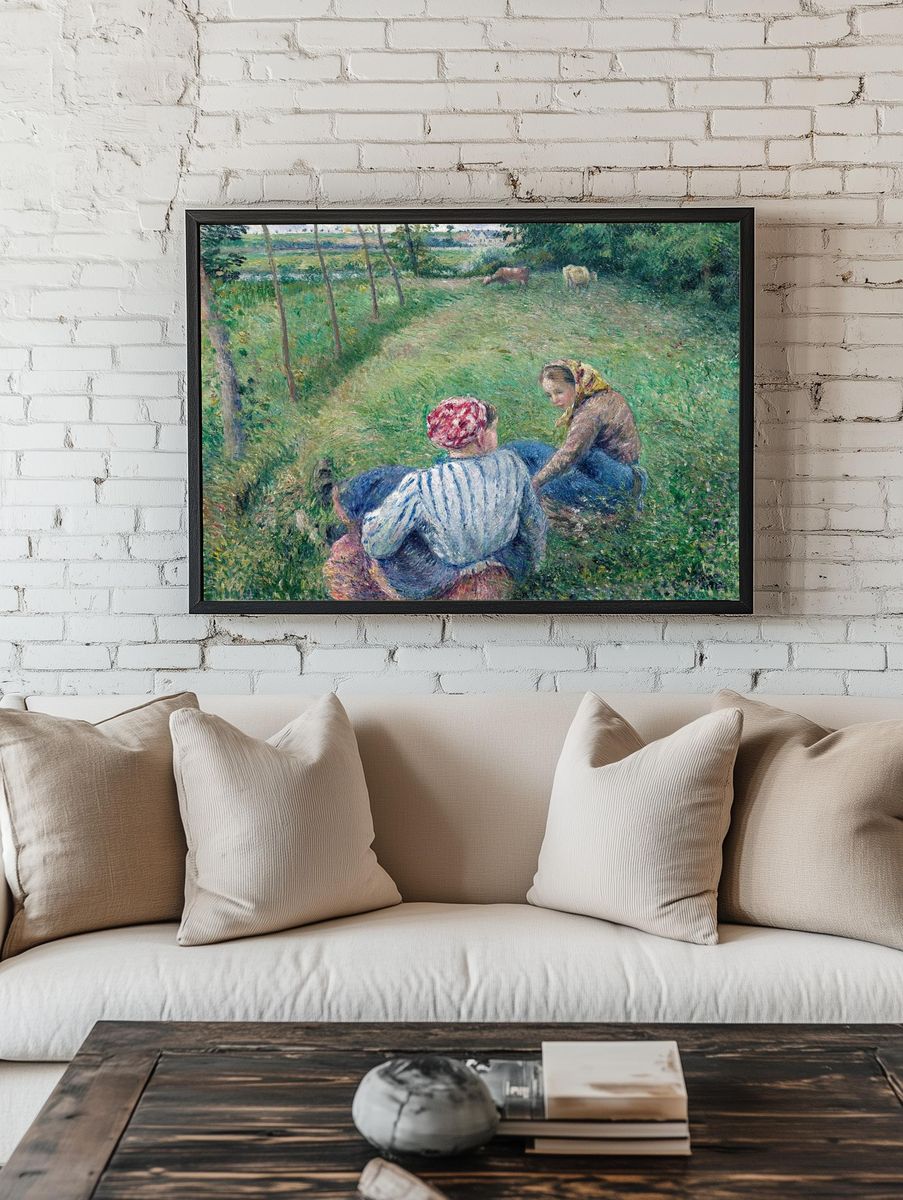 Young Peasant Girls Resting Fields. — room view 1