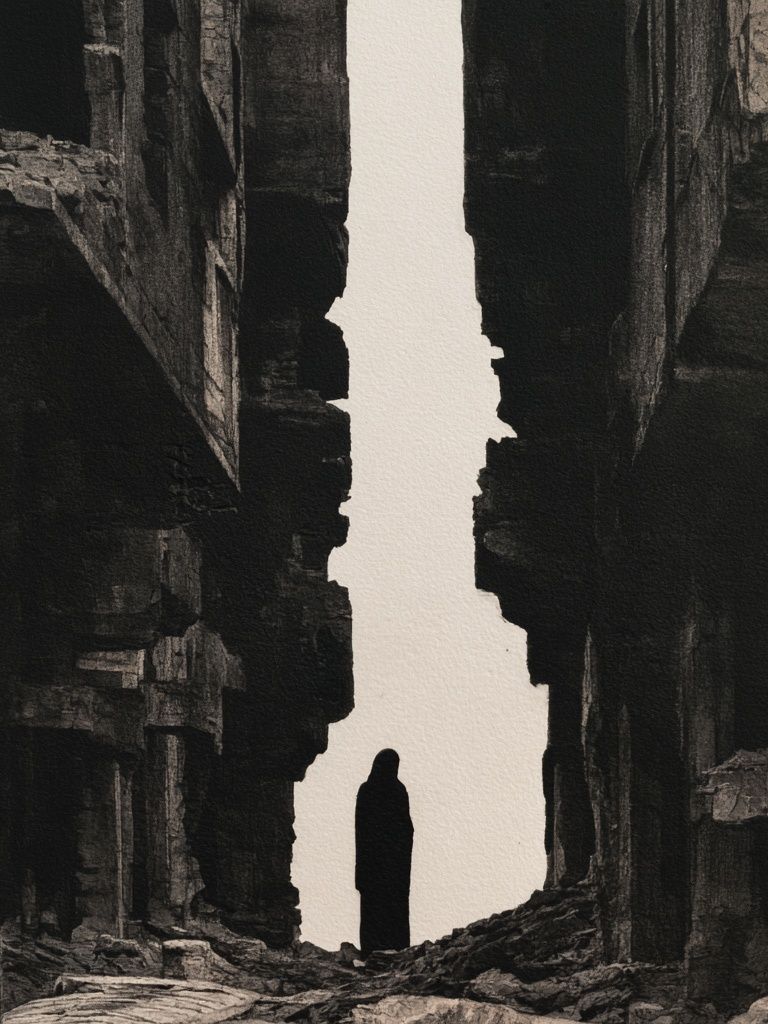Canyon Silhouette Fine-Art Print. poster — fine-art art