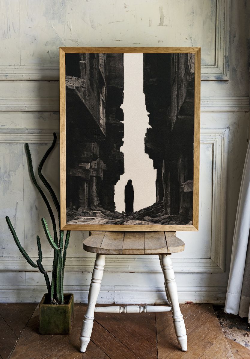 Canyon Silhouette Fine-Art Print. room preview