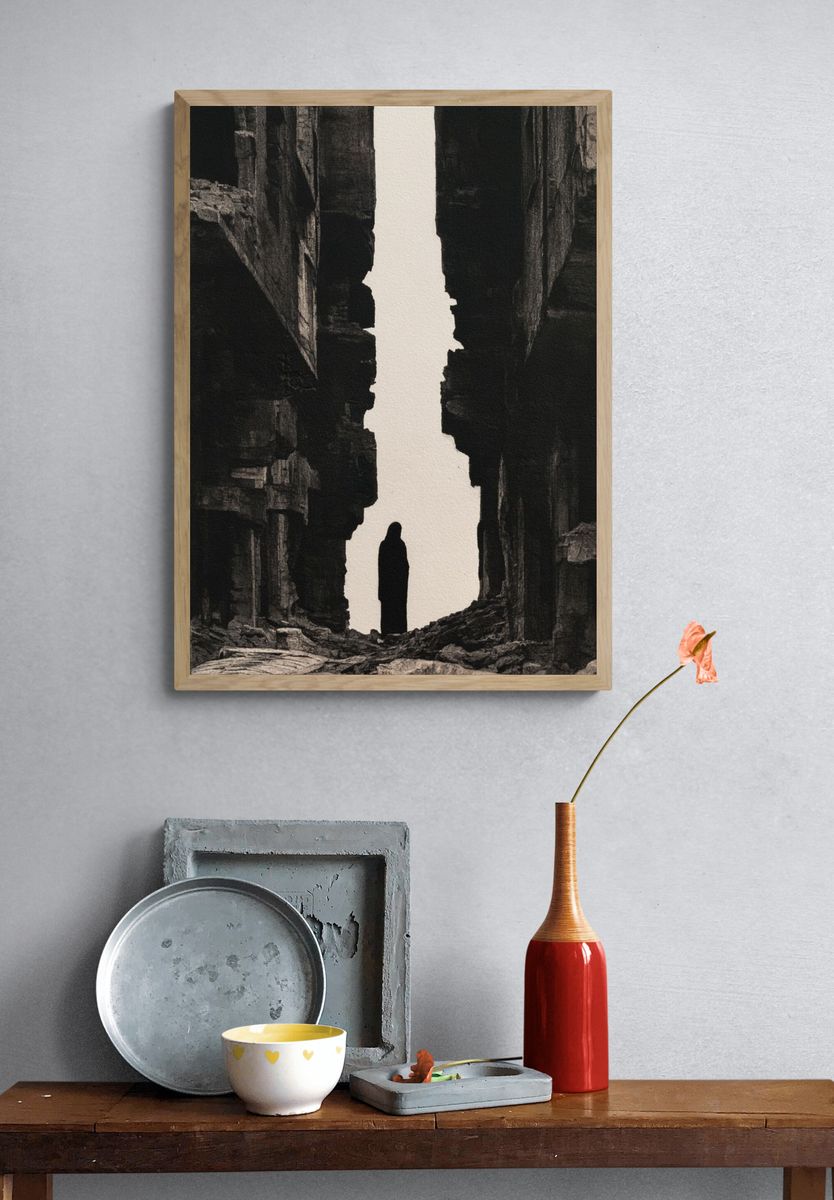 Canyon Silhouette Fine-Art Print. — room view 3