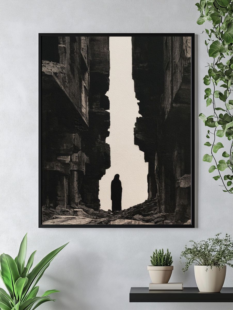 Canyon Silhouette Fine-Art Print. — room view 4
