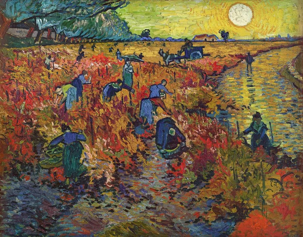 Vincent van Gogh 's Red. poster detail