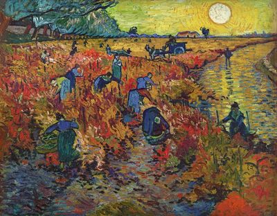 Vincent van Gogh 's Red. poster