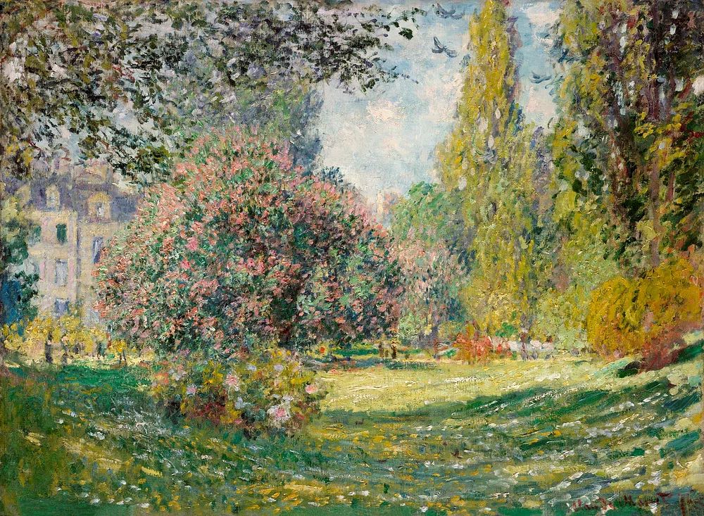 Landscape: Parc Monceau (1876) Claude. poster detail