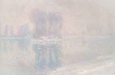 Ice Floes (1893) Claude Monet. poster print