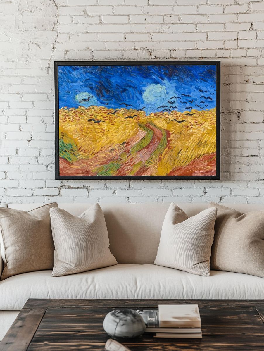 Vincent van Gogh 's Wheatfield. room preview