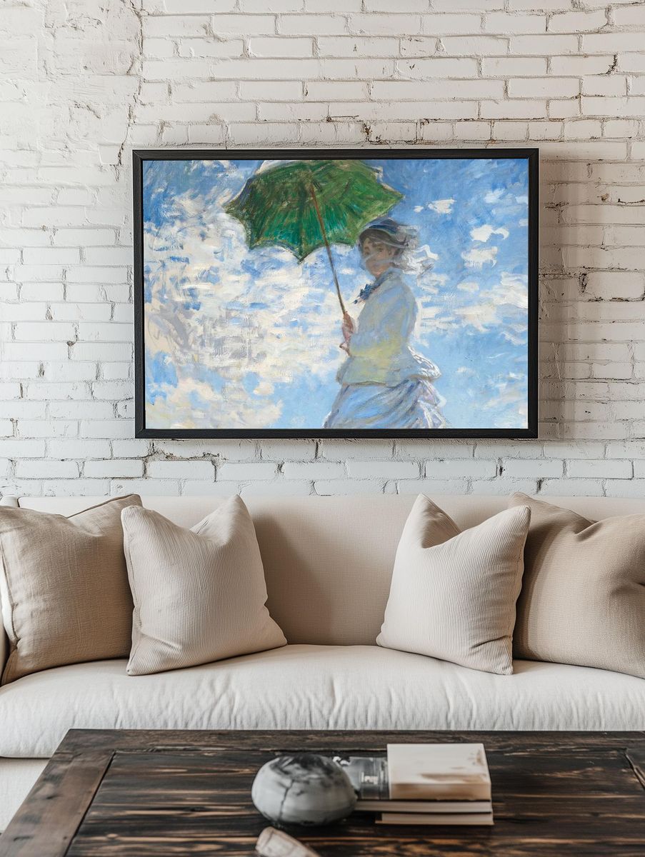 Monet impressionist desktop wallpaper, HD. room preview