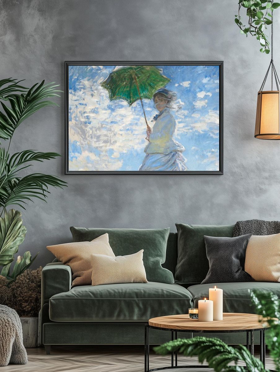 Monet impressionist desktop wallpaper, HD. — room view 4