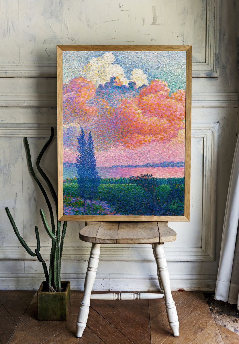 Vintage art mobile wallpaper, iPhone room preview