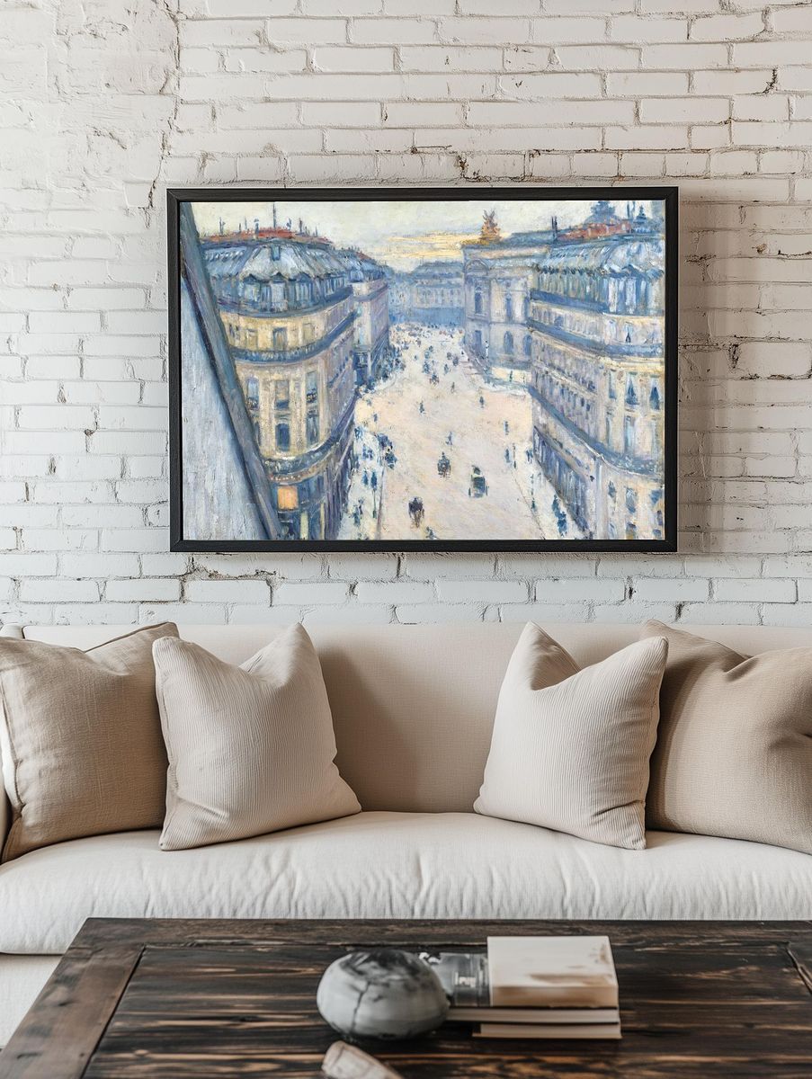 Paris Boulevard Impressionist Poster. room preview