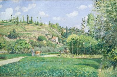 Cowherd Valhermeil, Auvers-sur-Oise (1874) Camille. poster print