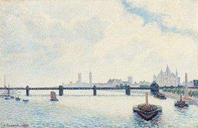 Charing Cross Bridge, London (1890). poster print