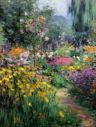 Blooming Garden Impressionism Poster. poster print