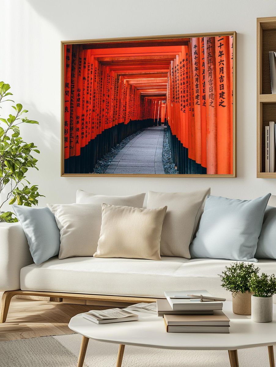 Fushimi Inari Shrine — Photography Poster. — room view 2