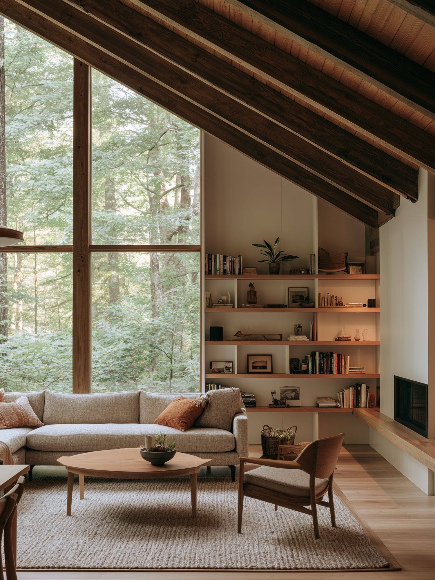 Forest Cabin Interior Photography Poster. poster detail