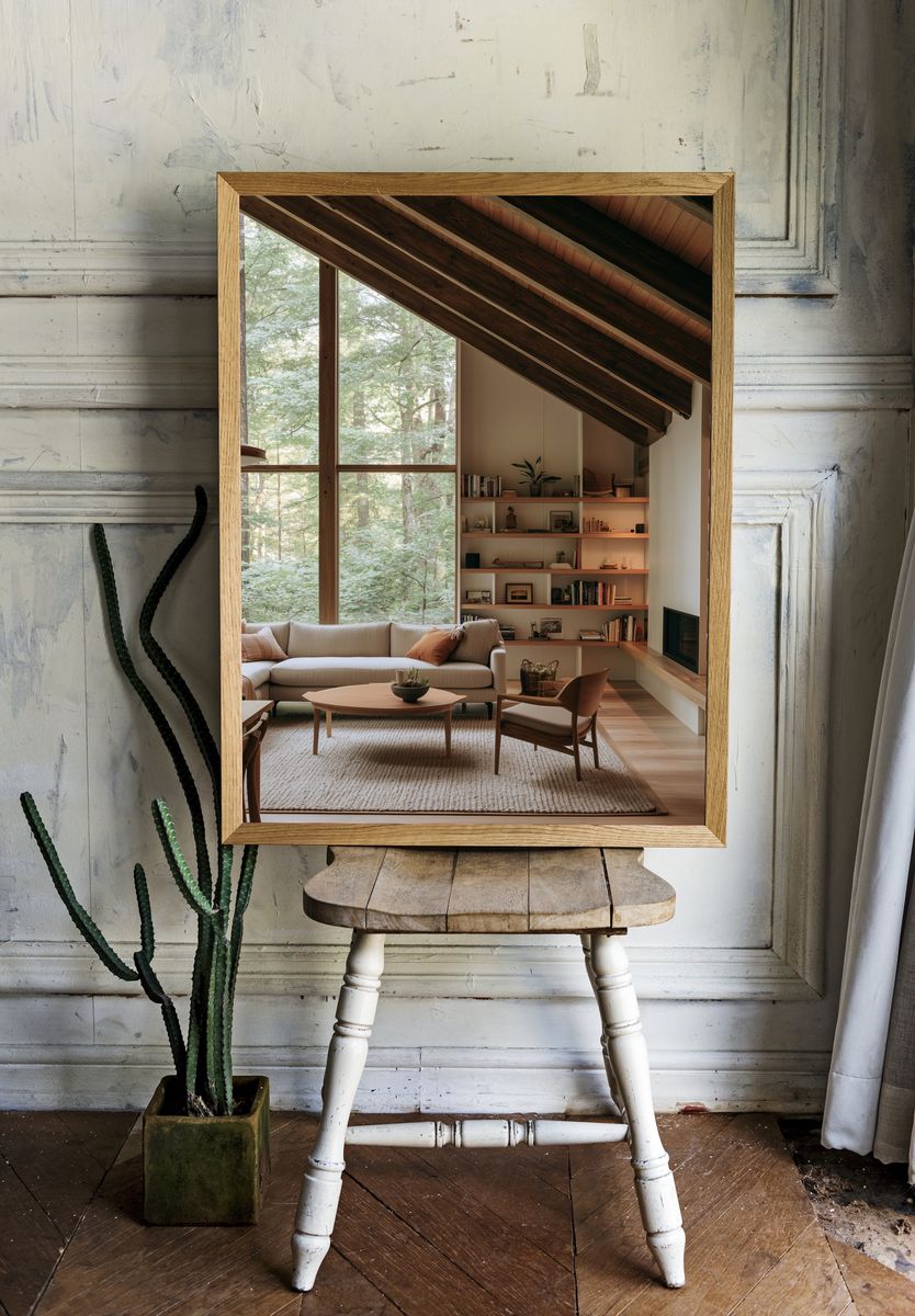 Forest Cabin Interior Photography Poster. — room view 1