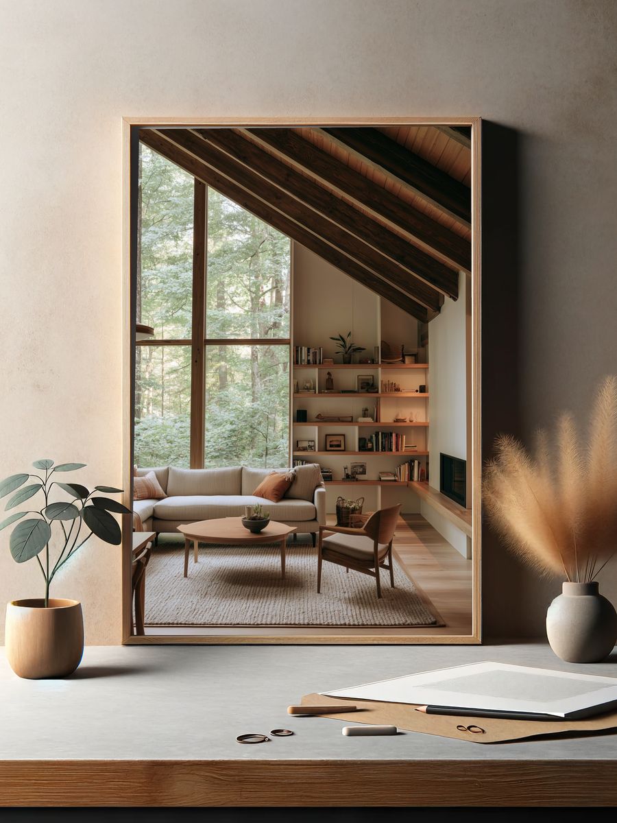 Forest Cabin Interior Photography Poster. — room view 2