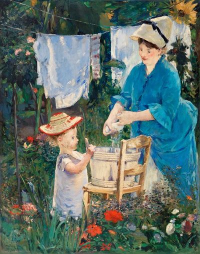 Laundry (Le Linge), (1875) painting. poster print
