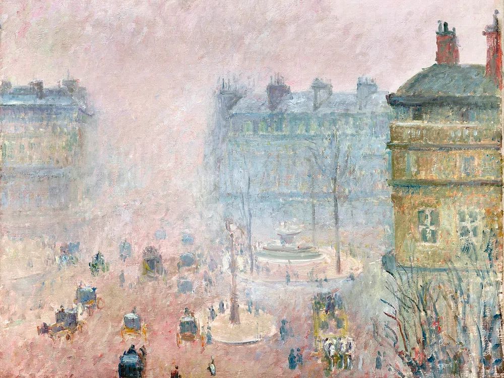 Place du Theatre Francais: Fog. poster detail