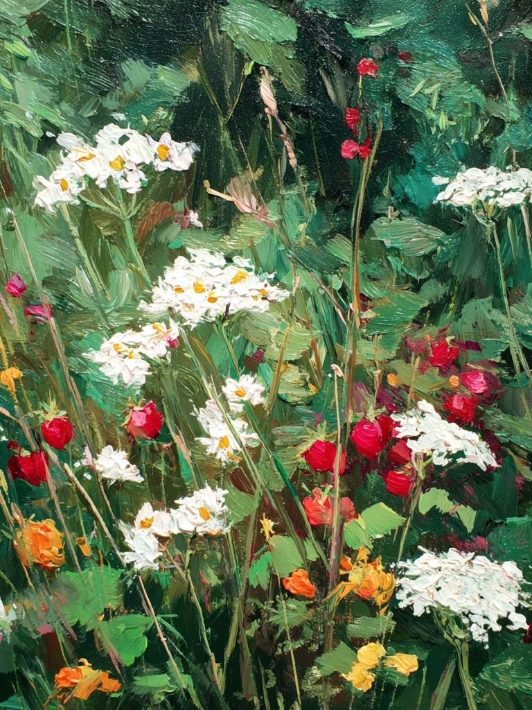 Wildflower Meadow Impressionism Poster. poster — fine-art art
