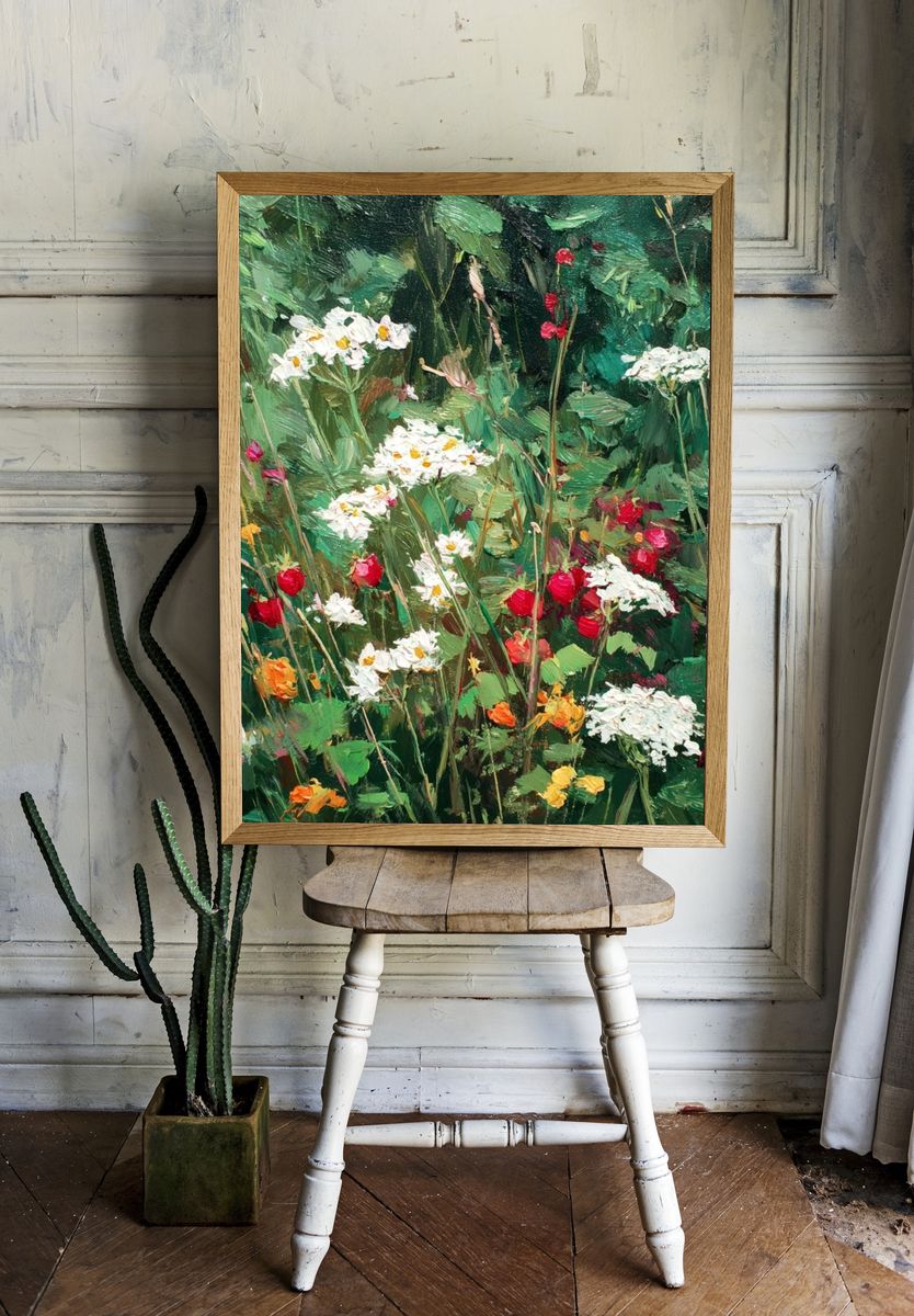 Wildflower Meadow Impressionism Poster. room preview