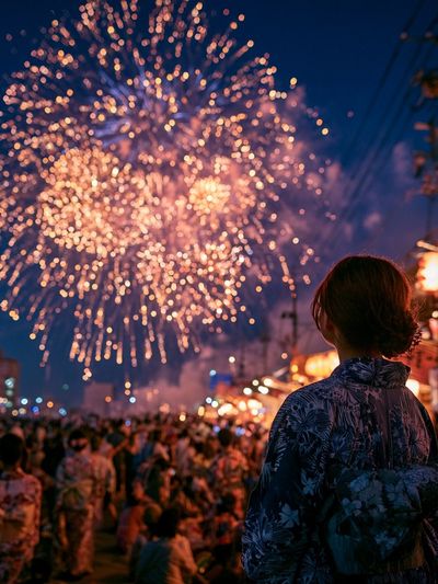 Fireworks Festival Night Photography Poster. poster