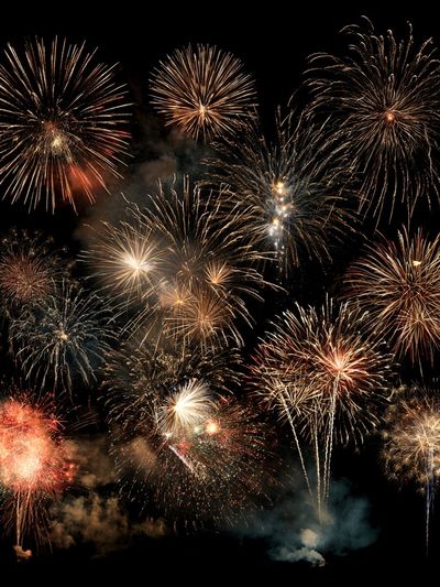 Fireworks Night Sky Poster.