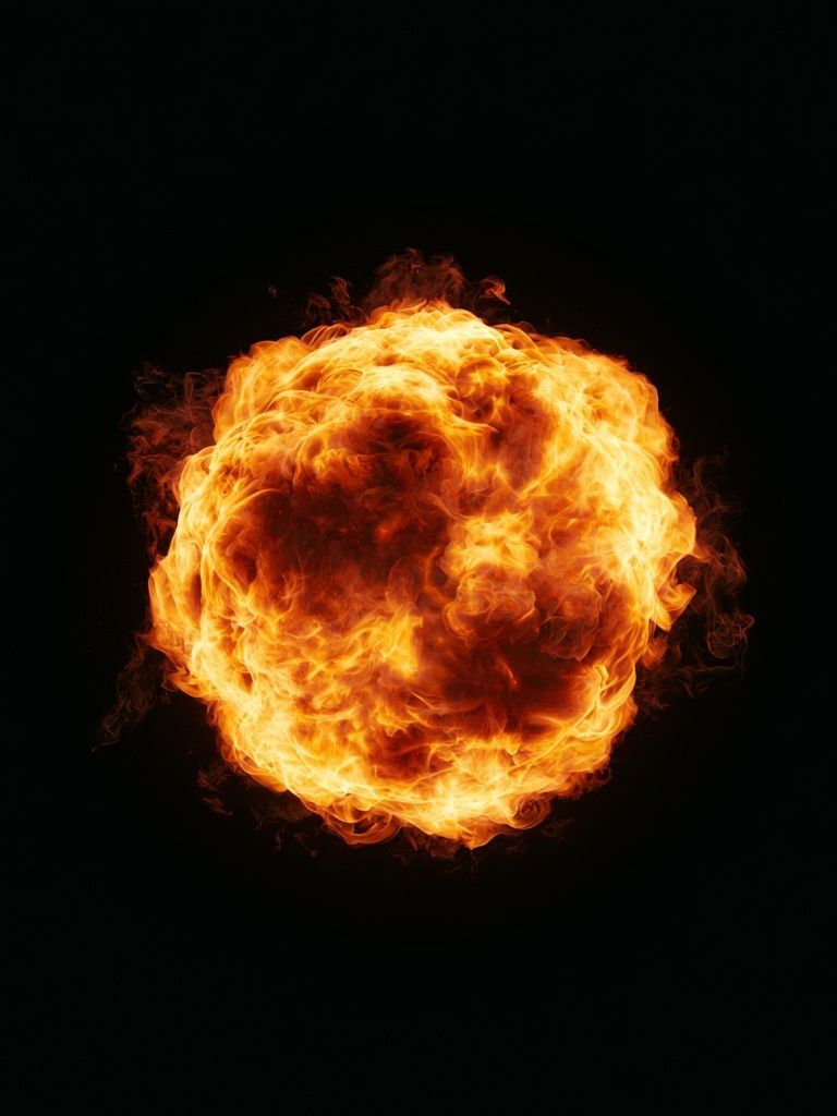 Fireball Explosion Photography Poster. poster — photography art