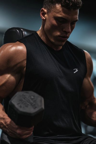 Focused Gym Workout Photography Poster. poster print