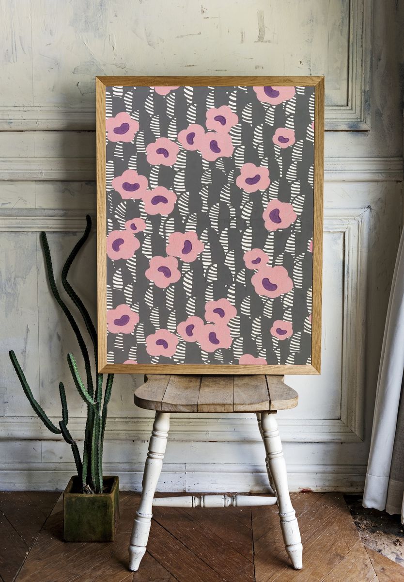 Floral Pattern — Illustration Print. — room view 1