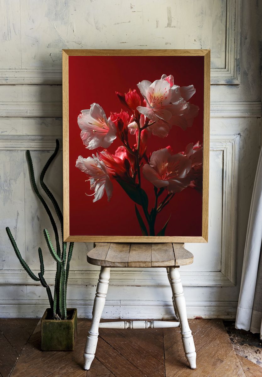 Elegant Floral Arrangement — Photography Print. — room view 1