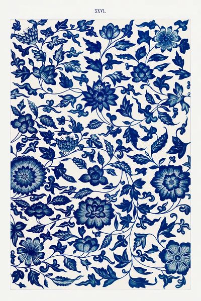Floral Pattern — Vintage Print. poster print
