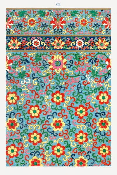Floral Pattern Design Poster. poster