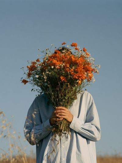 Flower Bouquet Portrait Poster. poster