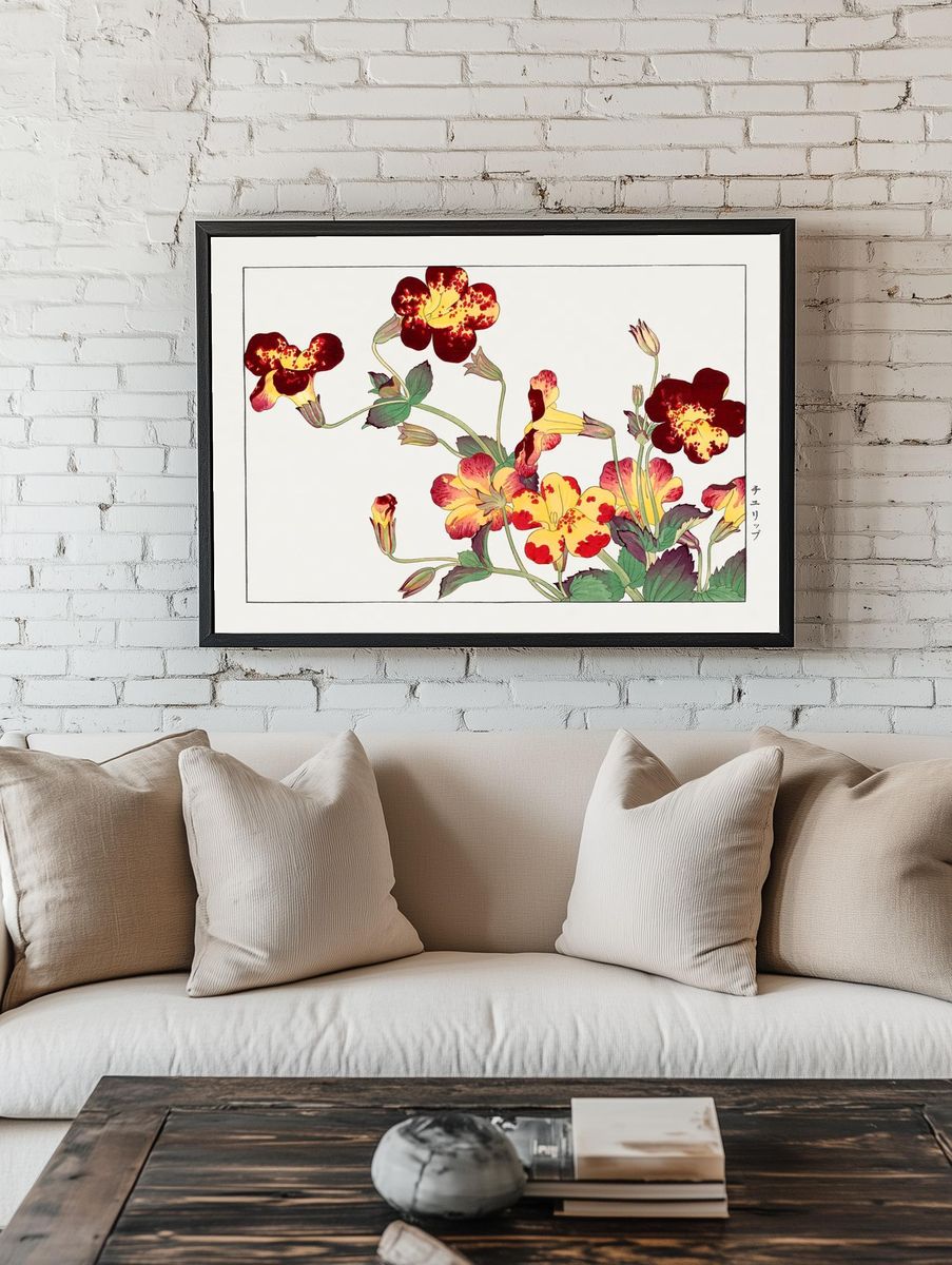 Charming Floral Illustration Poster. room preview