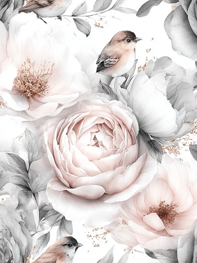 Floral Elegance — Watercolor Print. poster — botanical art