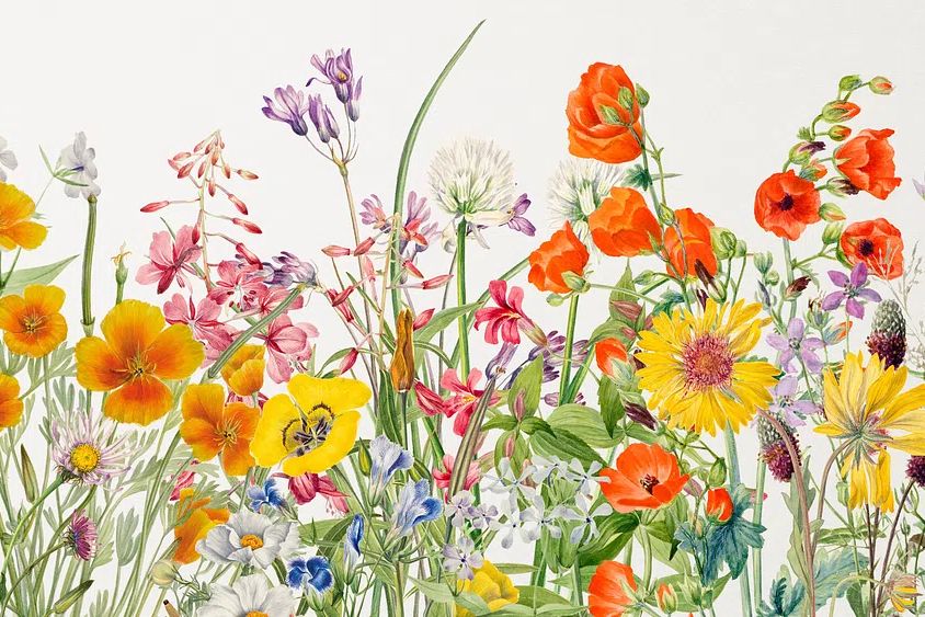 Colorful Floral Bouquet Poster. poster detail