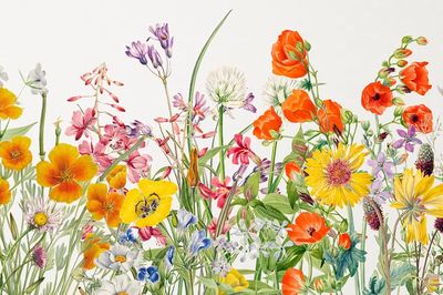 Colorful Floral Bouquet Poster. poster