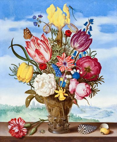 Vibrant Floral Still Life Poster. poster print