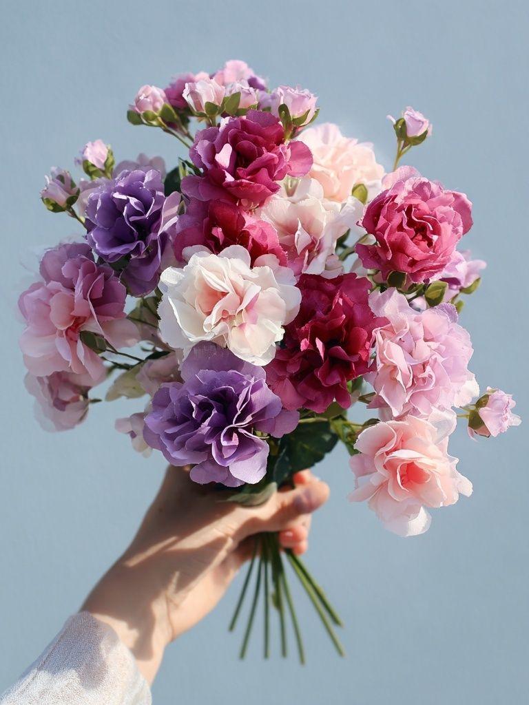 Pastel Flower Bouquet Photography Poster. poster detail