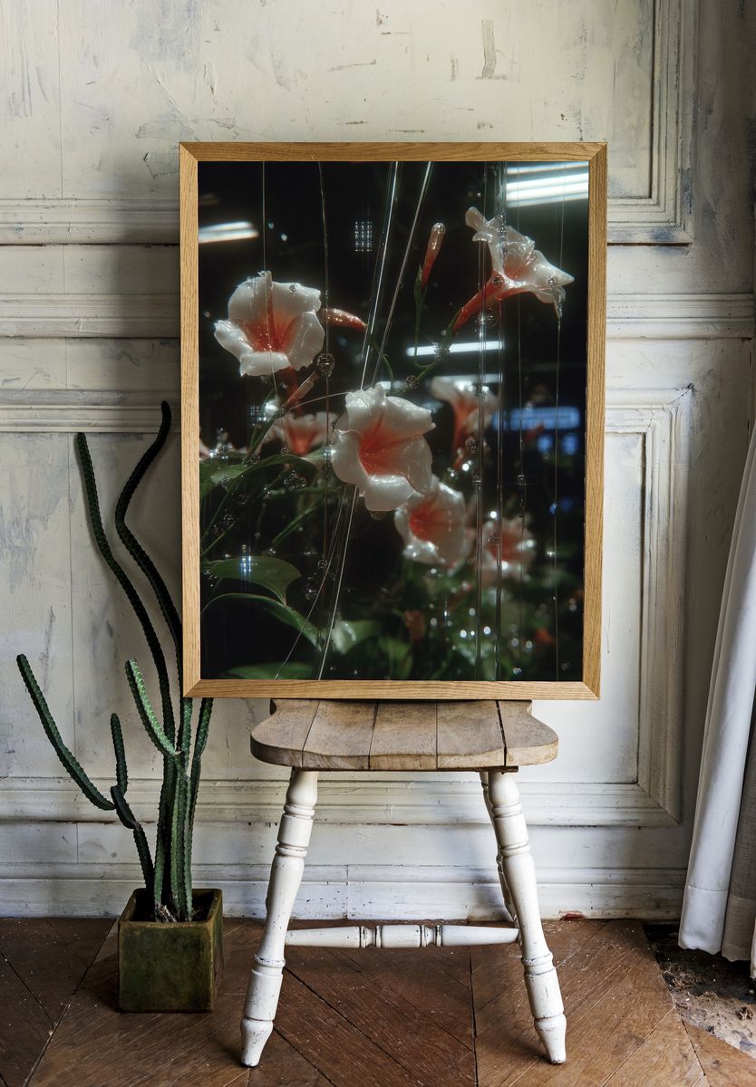 Elegant Floral Watercolor Poster room preview