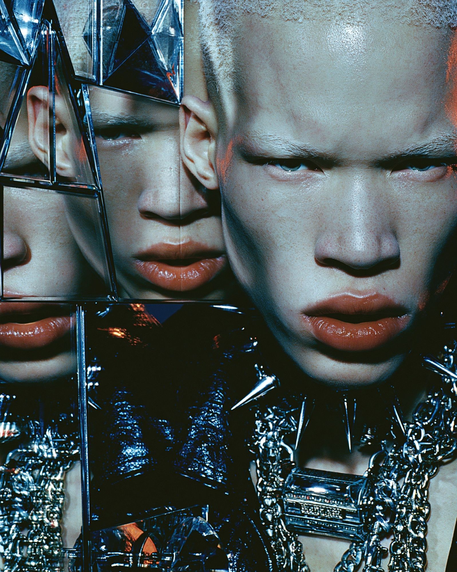 Futurist Mirror Face Photography Poster. poster — photography art