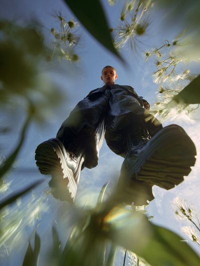 Fashionable Model in Nature — Photography Print. poster print