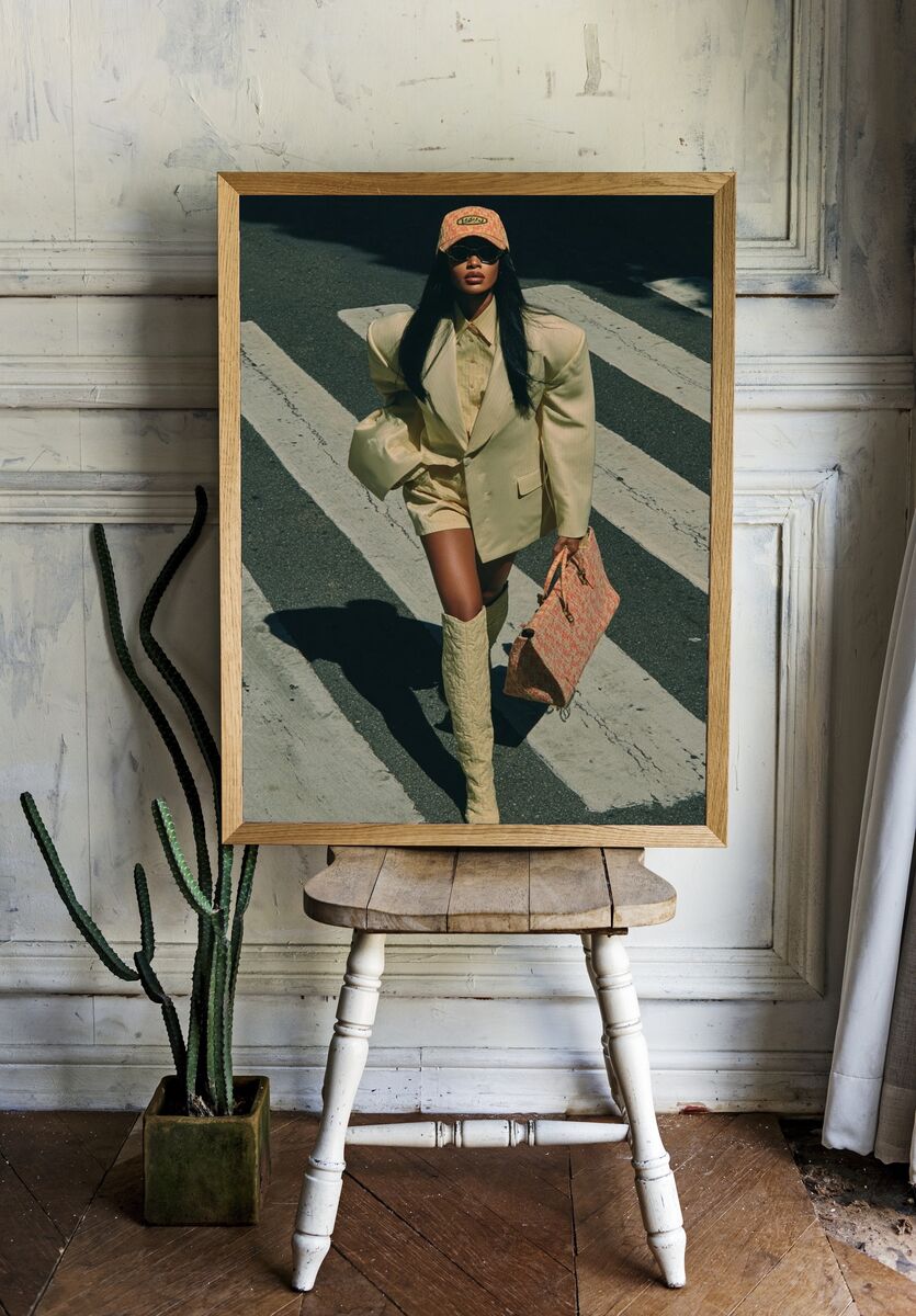 Fashion Model in Street Style Poster. room preview