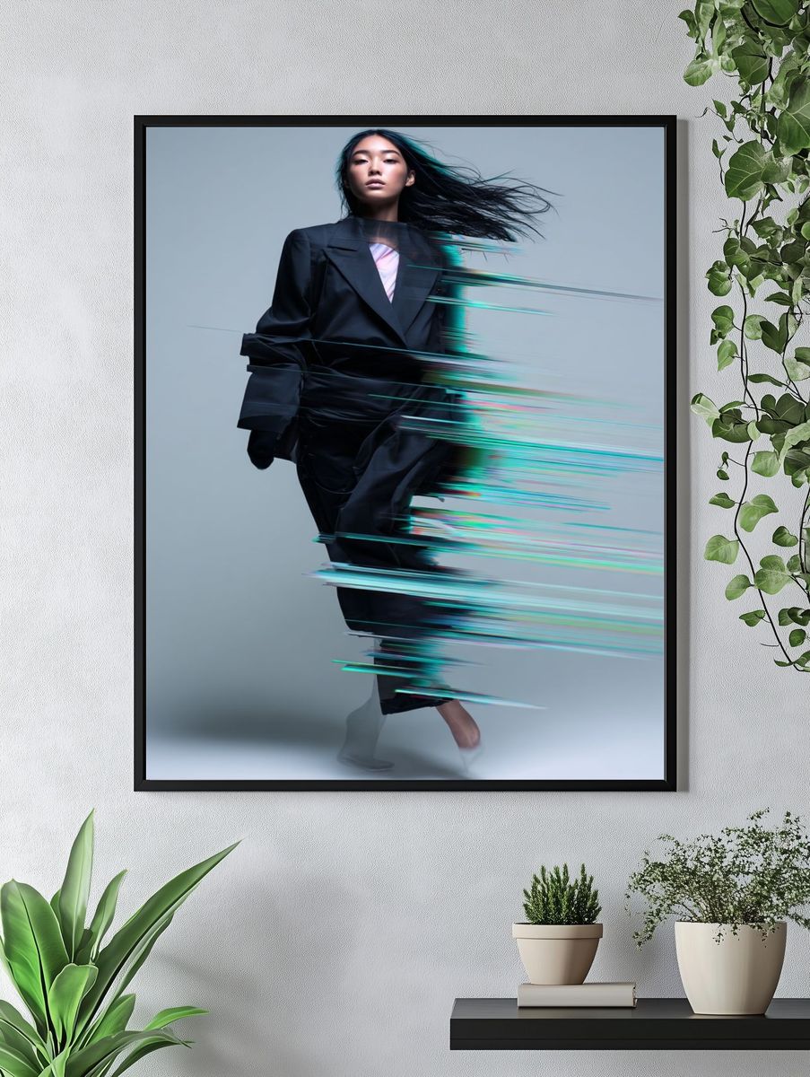 Dynamic Fashion Movement Poster. — room view 4