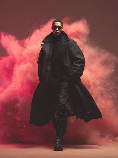 Fashion Model in Black — Photography Print. poster print