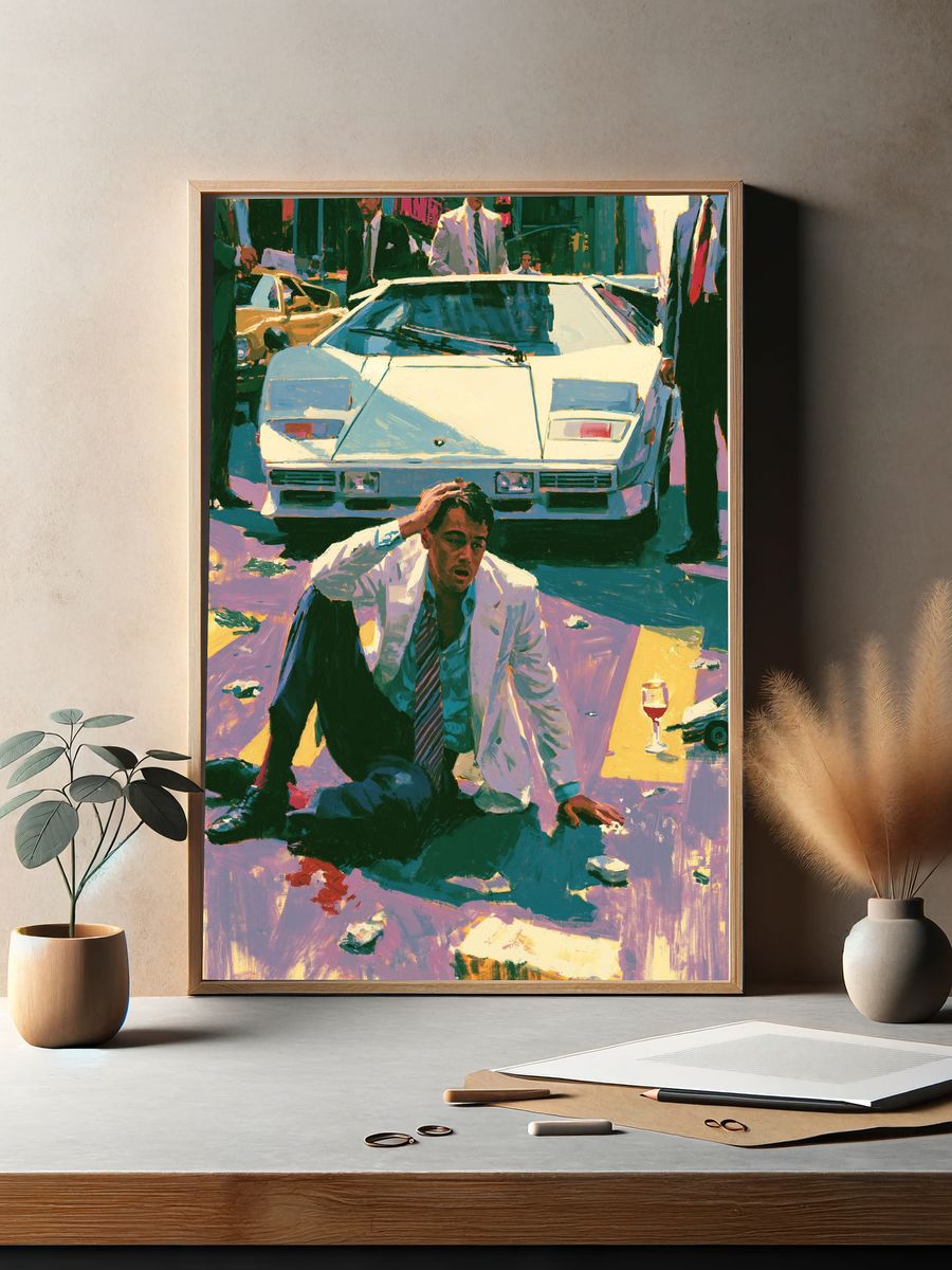 Neo-Noir Street Scene Poster. — room view 2