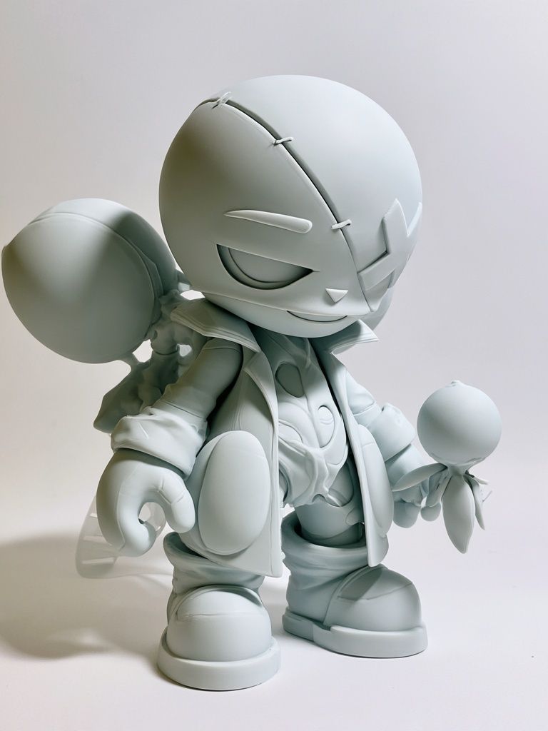 Monochrome Vinyl Figure Poster. poster — fine-art art