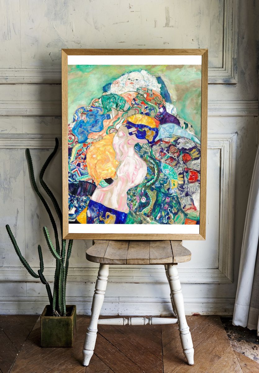 Abstract Figure Collage Poster room preview