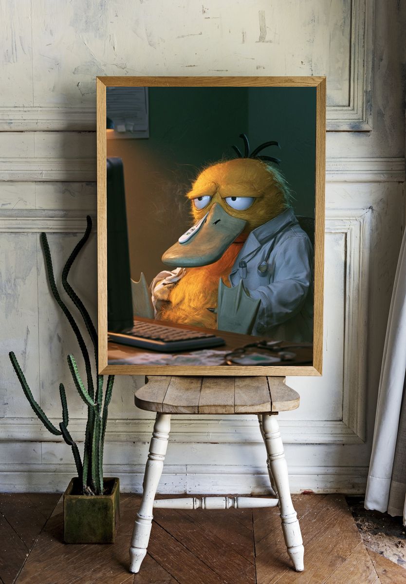 Duck Doctor Portrait Poster. room preview